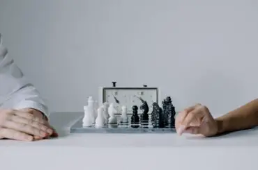 Spectator at a chess match